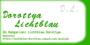dorottya lichtblau business card